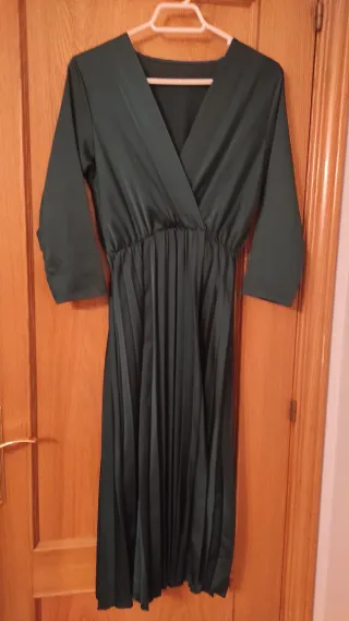 Vestido verde botella juvenil Talla S