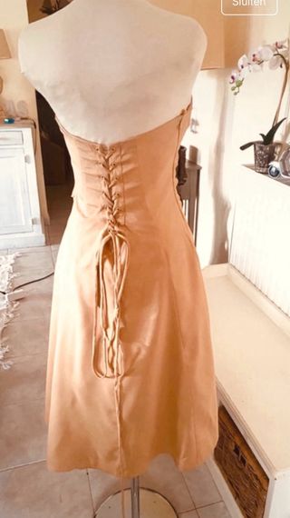 Vestido Juju & Christine dorado cóctel