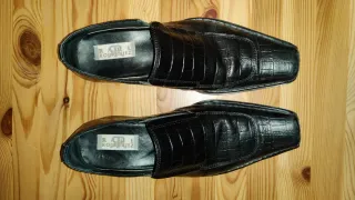Zapatos de piel negros Raul Rodriguez