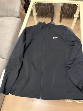 Cortavientos Nike Talla XL Negro/Gris