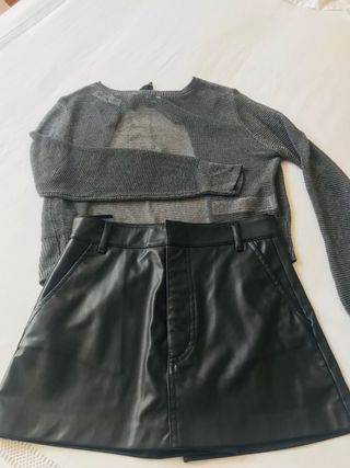 Falda pantalón corta Zara