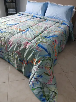 Trapunta Matrimoniale Fantasia Floreale