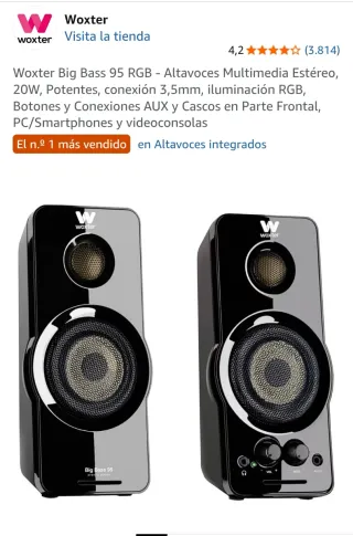 Altoparlanti Woxtter Big Bass 95 20W Gaming