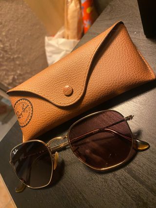 Ray-Ban RB3548N 51 Hexagonal Oro Flat Lenses