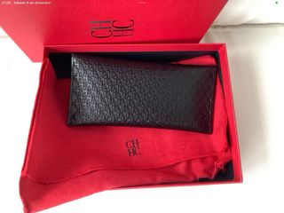Funda Gafas Carolina Herrera Negra Piel