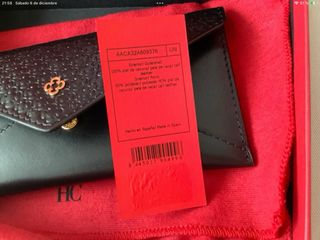 Funda Gafas Carolina Herrera Negra Piel