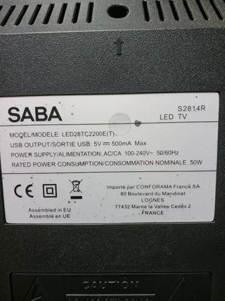 Televisor Saba de 28 Pulgadas