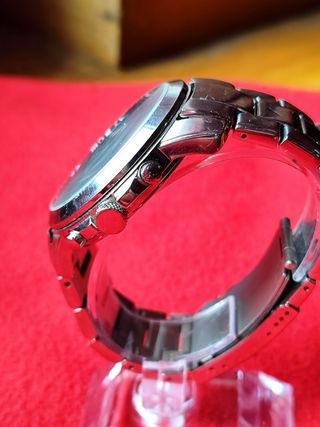 Reloj Fossil Grant Negro y Plateado