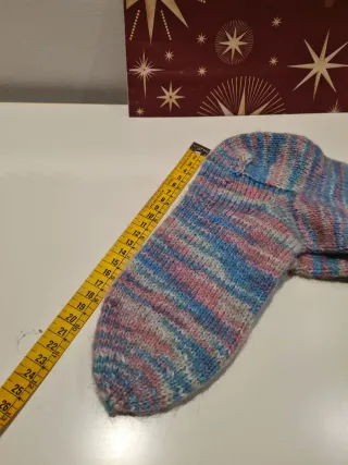 Calcetines de lana hechos a mano