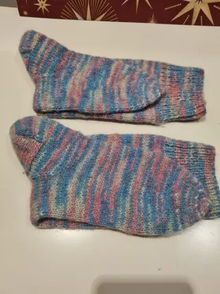 Calcetines de lana hechos a mano