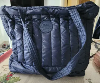 Borsa Best Company piumino blu