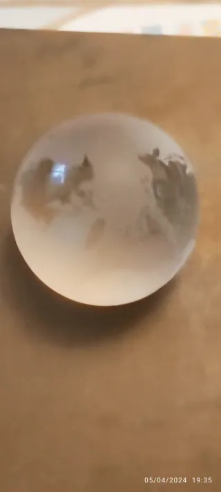 Pisapapeles cristal murano mapa mundi bola grande