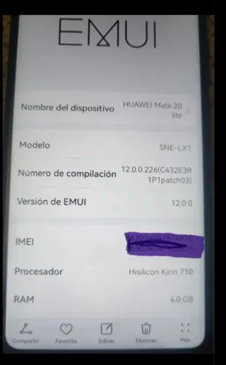 Smartphone Huawei Blu