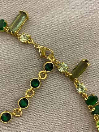 Collar Swarovski Gemas Verdes