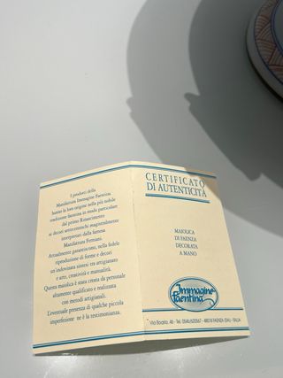 Alzatina Ceramica Faenza Decorata