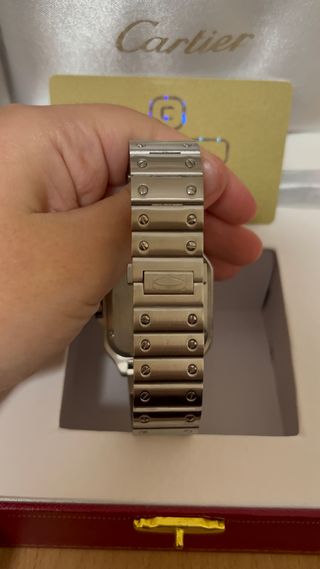 Reloj Cartier Santos Plata