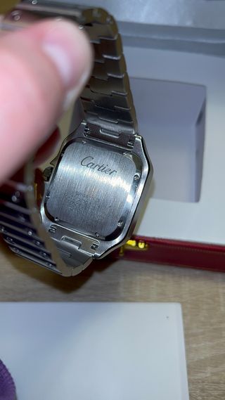 Reloj Cartier Santos Plata