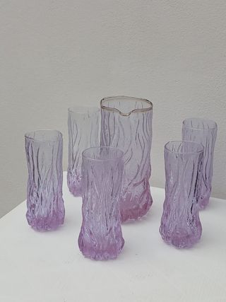 Caraffa e Bicchieri Murano Vintage