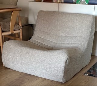 Sillón estilo Togo Beige