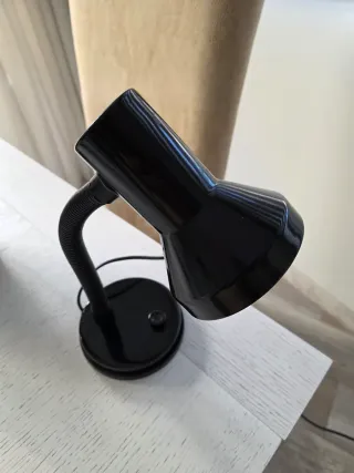 Lámpara Escritorio Negra Flexible con bombilla led