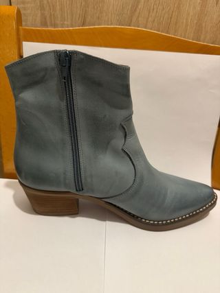 Botines Mustang Talla 38 Azul