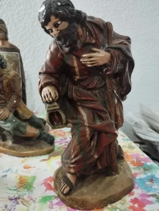 Figuras sueltas Belén, pastores, soldado, buey.