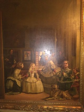 Cuadro antiguo Las Meninas copia 250 años. 30.000
