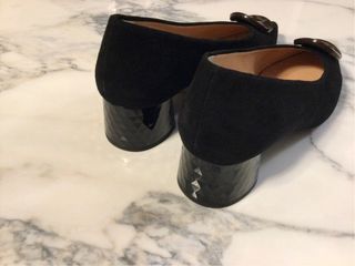 Zapatos de fiesta negros, tacón de 5 cms.