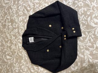 Chaqueta Zara Negra Botones Dorados