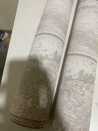 Papel pintado efecto madera (2 rollos)