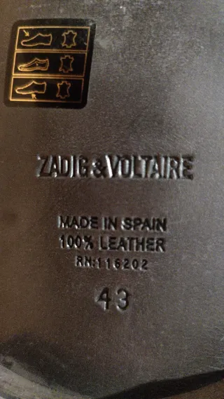 Botines Zadig & Voltaire Hombre Piel Gris