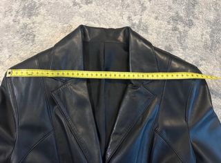 Chaqueta de cuero negra mujer