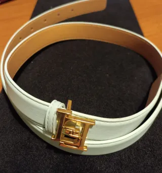 Cintura con fibbia dorata H