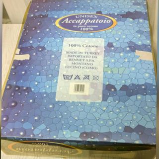 Accappatoio unisex in cotone, nuovo