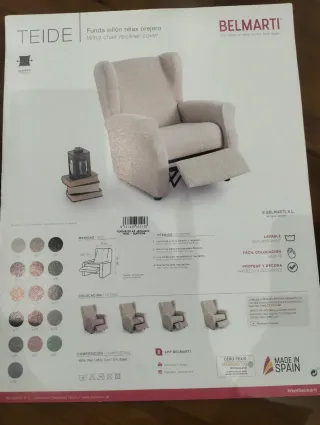 Fodera per poltrona relax orecchio BELMARTI blu