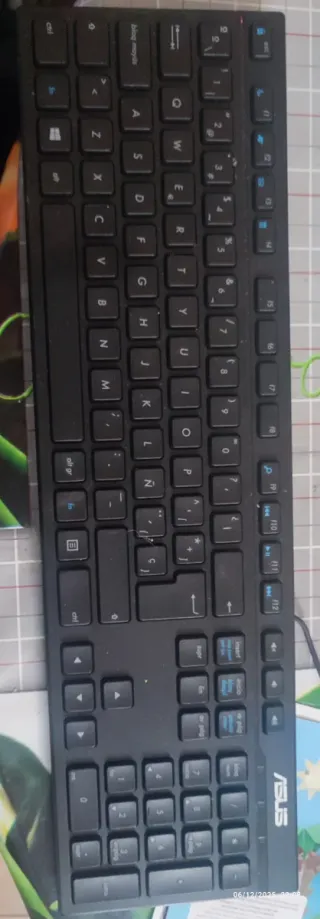 Ratón y Teclado Asus USB Negro