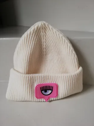 Cappello Chiara Ferragni bianco nuovo