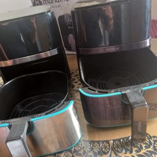 Cecofry Freidora de Aire Negra y Plateada