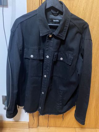 Chaqueta tejana negra