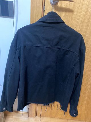 Chaqueta tejana negra