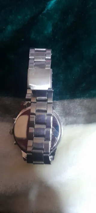 Reloj Deyros Hombre Negro y Plateado