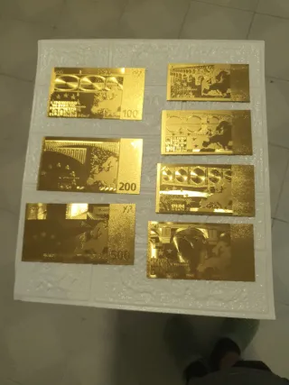Biglietti d'oro Euro da collezione