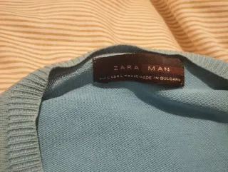 Jersey azul + camisa a cuadros