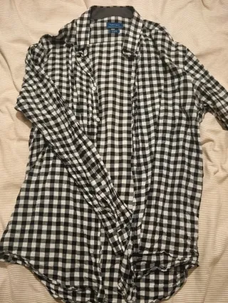 Jersey azul + camisa a cuadros