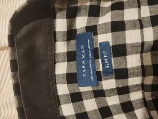 Jersey azul + camisa a cuadros