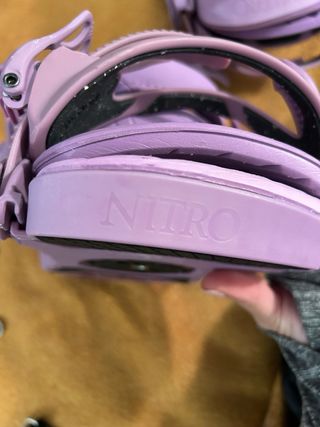 Fijaciones Nitro Snowboard Moradas