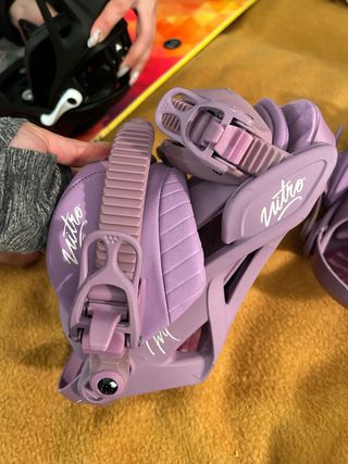 Fijaciones Nitro Snowboard Moradas