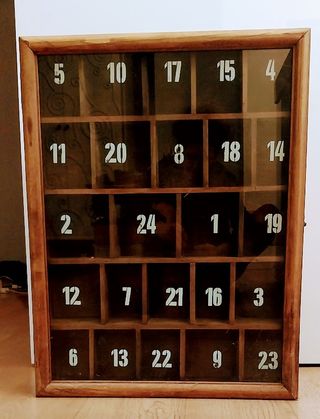 Vetrinetta Calendario Avvento Vintage