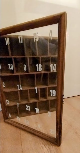 Vetrinetta Calendario Avvento Vintage