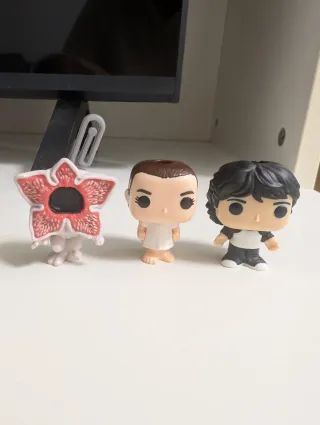 Funkos Stranger Things (Demogorgon, Eleven, Mike)